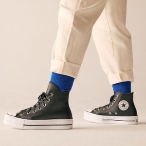 Platform Leather Converse